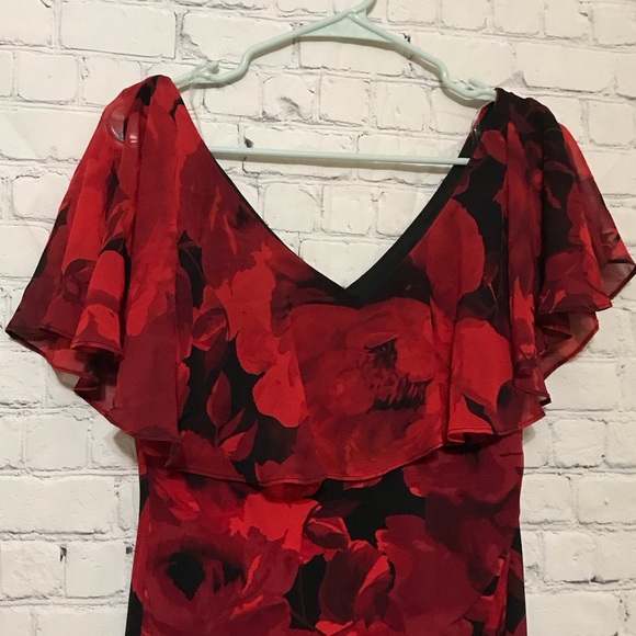 NWT Ruffled Rose Dress - Picture 5 of 11